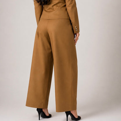 RIAH Brown Tailored Suit Trousers