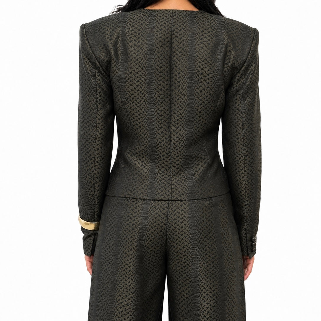 RIAH Textured Tailored Suit Blazer