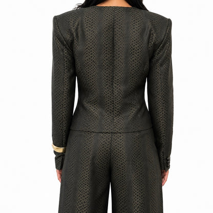 RIAH Textured Tailored Suit Blazer